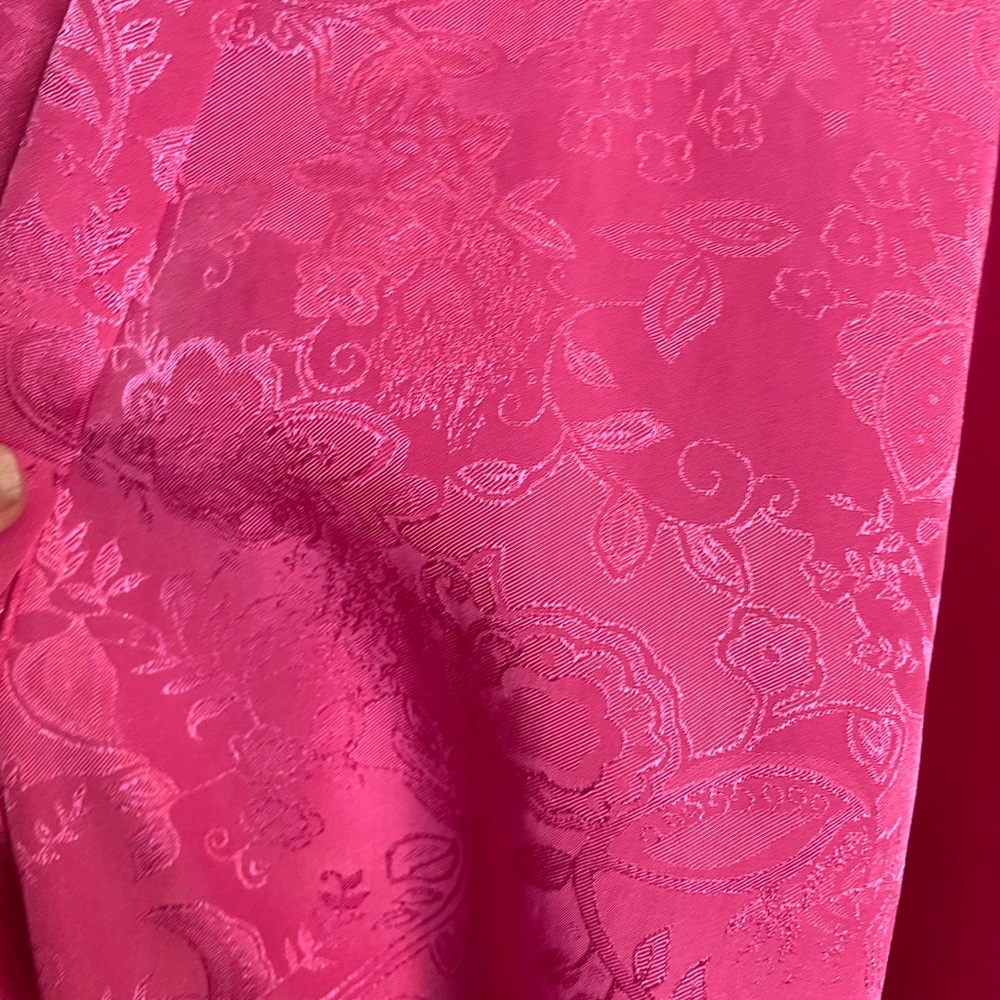 Valerie Stevens Womens Size XL Satiny Robe Pink 1983 - Picture 4 of 7